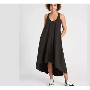 Athleta Presidio High Low Dress Size S Travel Racerback Light Casual Athleisure‎